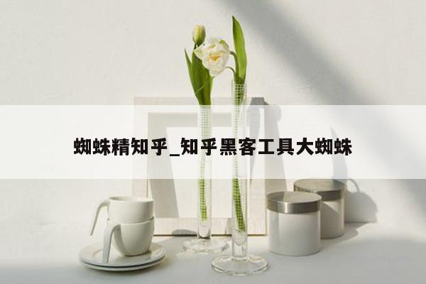 蜘蛛精知乎_知乎黑客工具大蜘蛛