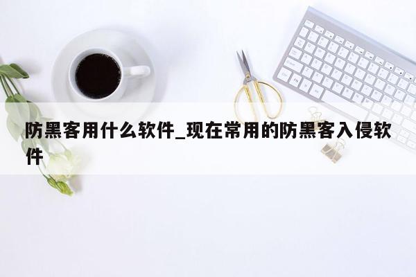 防黑客用什么软件_现在常用的防黑客入侵软件