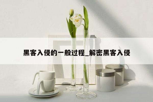 黑客入侵的一般过程_解密黑客入侵