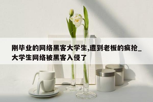 刚毕业的网络黑客大学生,遭到老板的疯抢_大学生网络被黑客入侵了