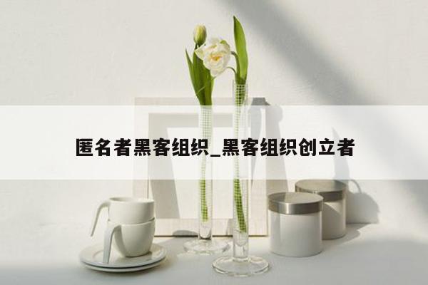 匿名者黑客组织_黑客组织创立者