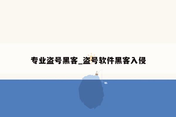 专业盗号黑客_盗号软件黑客入侵