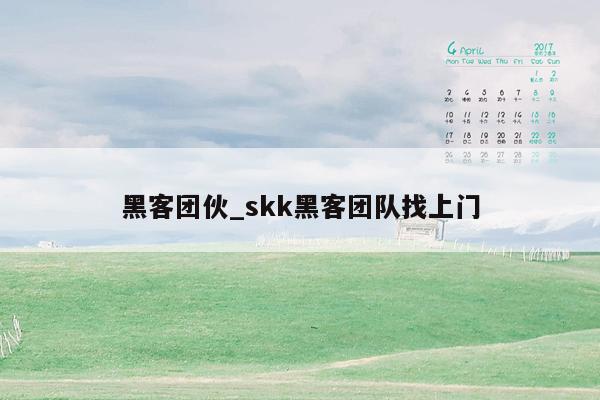 黑客团伙_skk黑客团队找上门