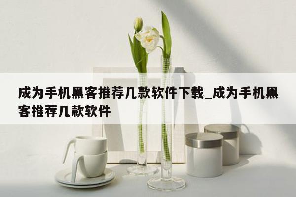 成为手机黑客推荐几款软件下载_成为手机黑客推荐几款软件